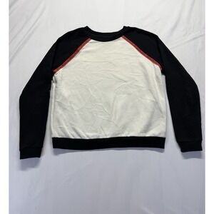 Harley Davidson Raglan Crewneck Sweatshirt Black White L Long Sleeve Motorclothe